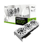 PNY GeForce RTX 4070 Ti 12GB LED Verto White Edition Graphics Card