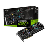 PNY GeForce RTX 4060 Ti 8GB XLR8 Gaming VERTO EPIC-X RGB Triple Fan Graphics Card