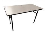 Simple White Straight Table